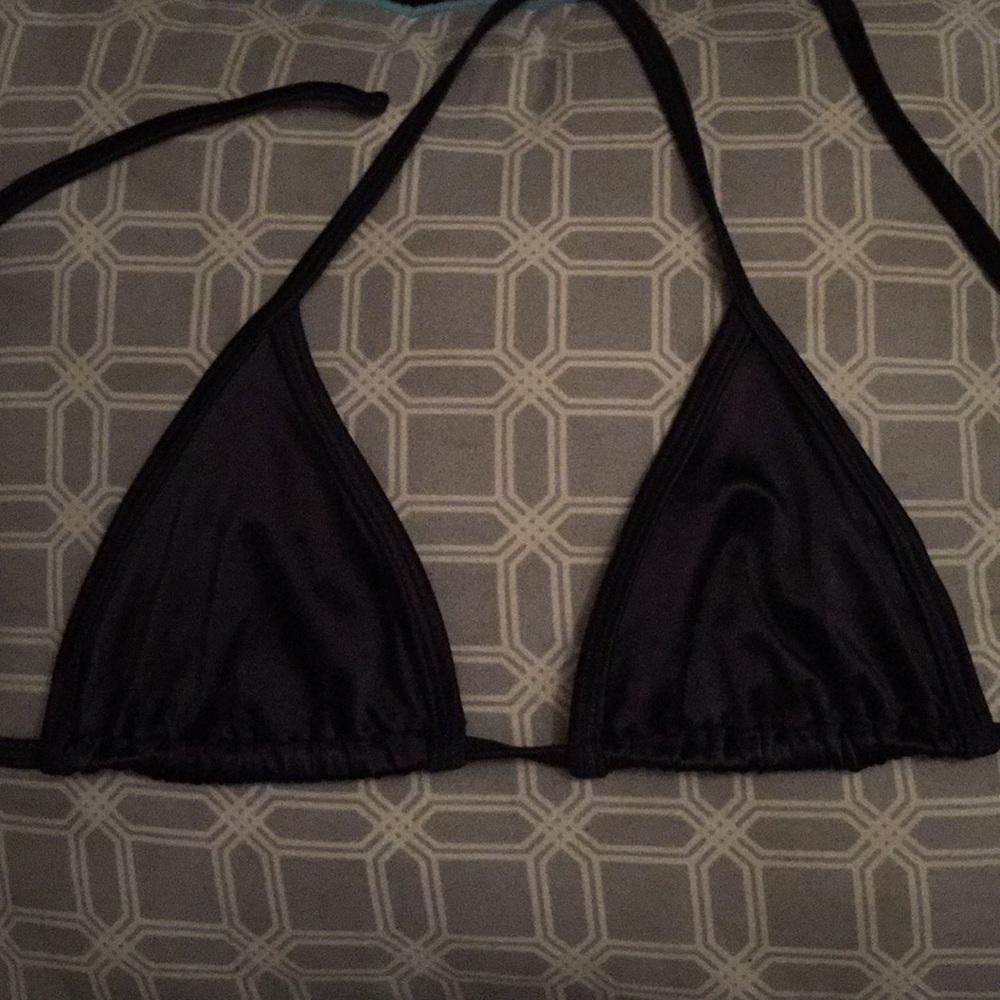 American apparel black bikini top